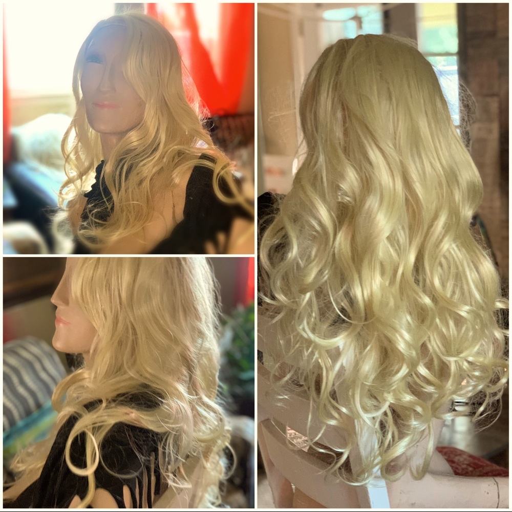 BeYoutiful, high quality long blond wig.
